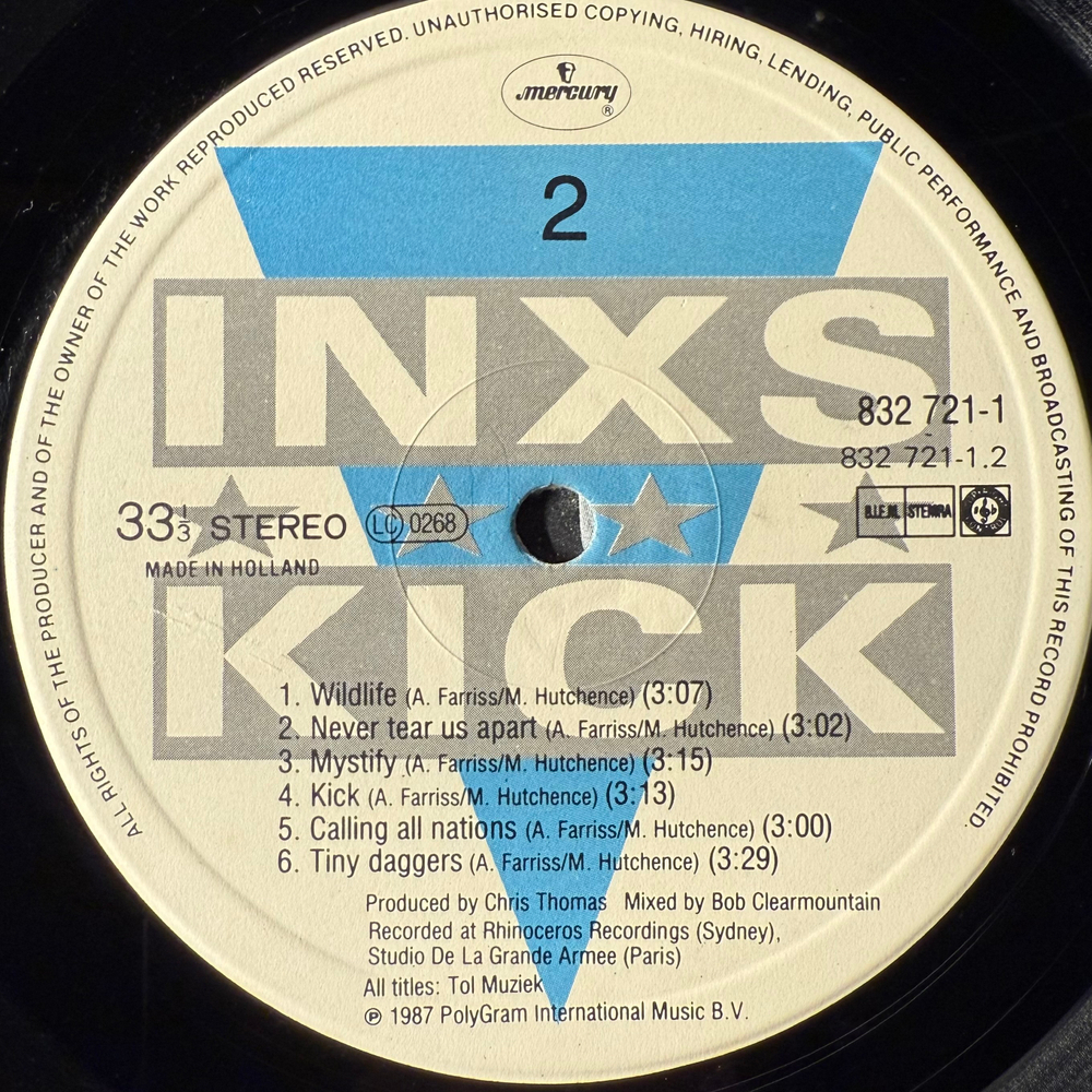 INXS - Kick (Европа 1987г.)