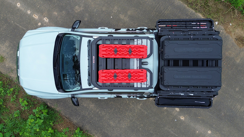 Силовой каркас-кунг Baja Racing (тип А) с 2-мя большими рыбацкими ящиками Ford F-150, Toyota Tundra