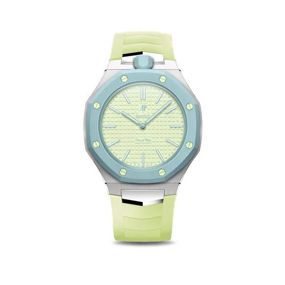 Корпус для часов POP-Swatch x AP - BLAUE ACHT из 2 ремешков