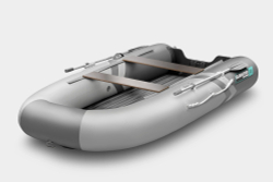 Надувная лодка GLADIATOR E300SL светло-темносерый