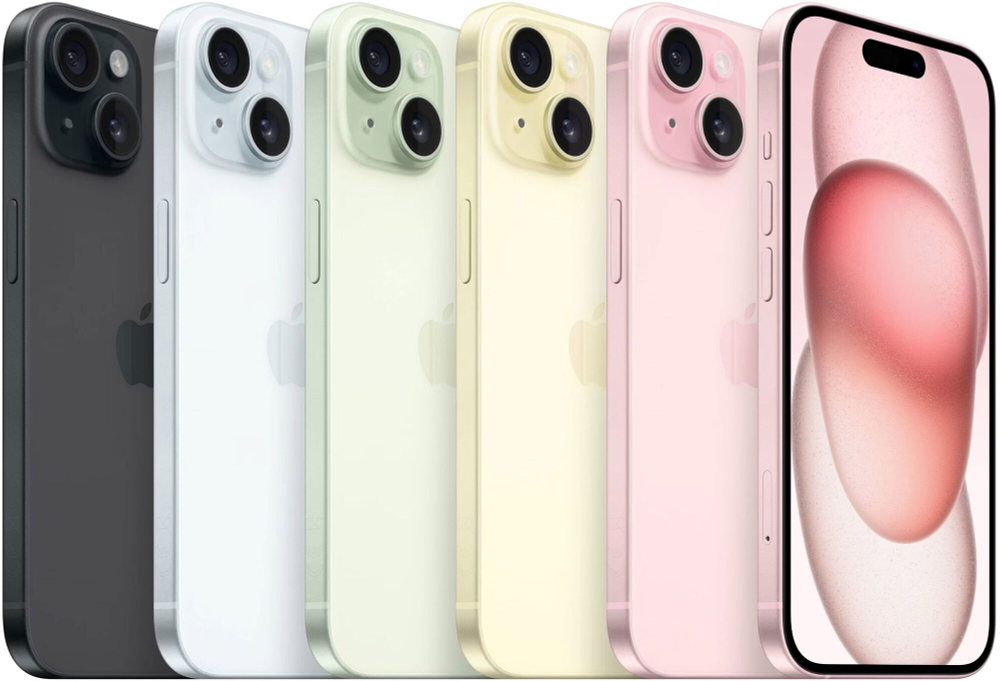Смартфон Apple iPhone 15 128 ГБ, Dual: nano SIM + eSIM, черный