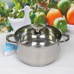 Набор посуды из нержавеющей стали EMMA 3 предмета (3 кастрюли 1,9л, 3,6л, 6,1л), DH12-3