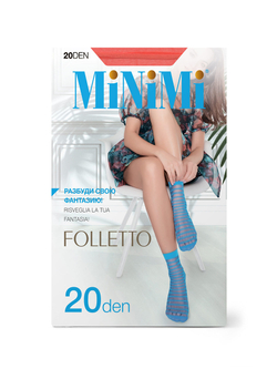 MiNiMi FOLLETTO 20 носки (в полоску)