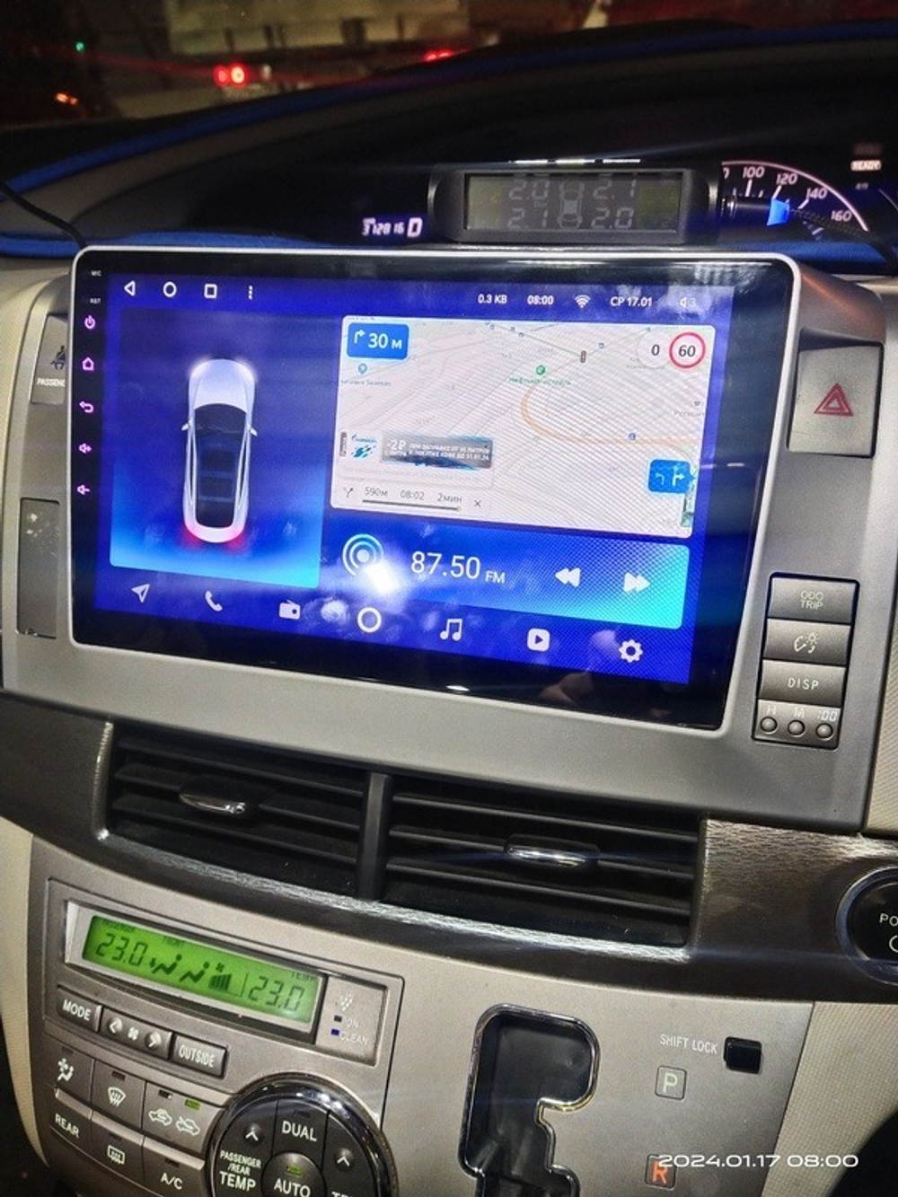 Магнитола для Toyota Estima 3 2006-2016 (без 360, рамка серебро 10 тип 1) - Teyes CC3-2K-360 на Android 10, 2K QLED, 6Гб+128Гб, CarPlay, 4G SIM-слот, 4 камеры в комплекте