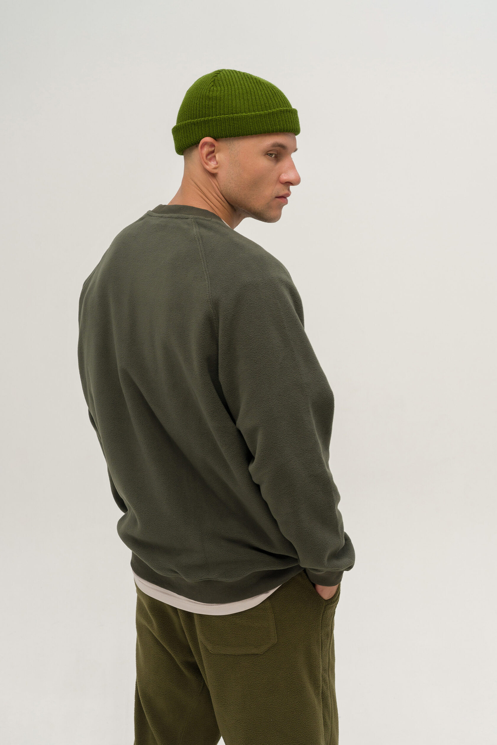 Толстовка KUL'TURA "FLEECE" Хаки