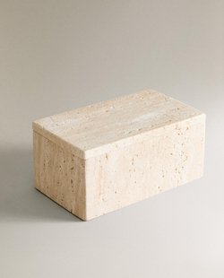 Zara Home коробка для хранения, мрамор, бежевый · 3533/455