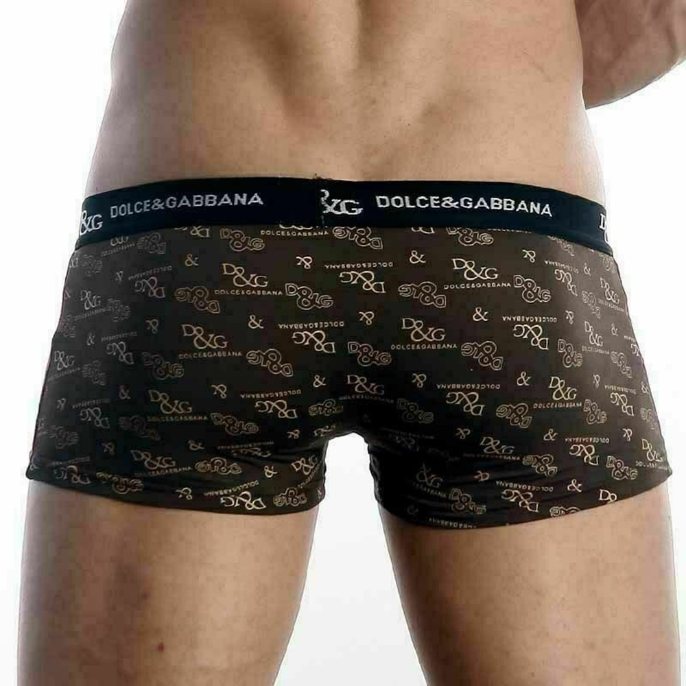 Мужские трусы боксеры коричневые D&G Brown Boxer