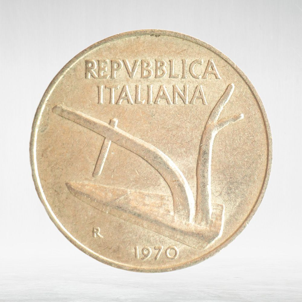 Italy 10 Lire 1970 R, VF