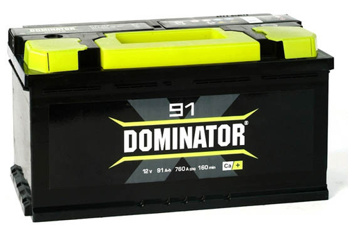Аккумулятор 6CT-91 (LR), о.п., R+, DOMINATOR