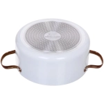 Кастрюля «White Night» 3,6л, стеклянная крышка, 22*10см