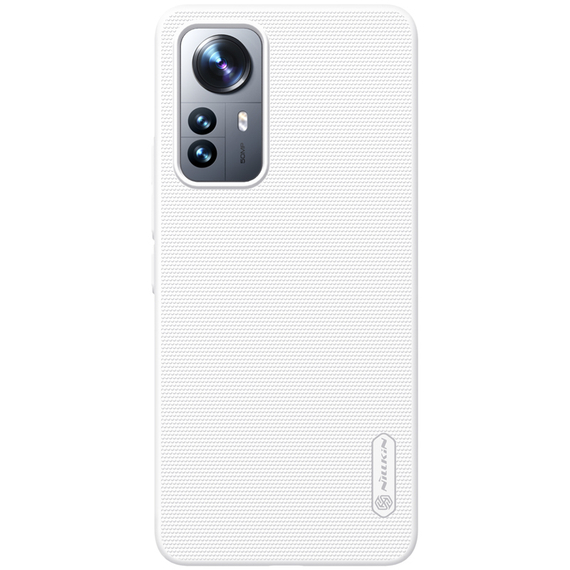 Тонкий чехол белого цвета для смартфон Xiaomi Mi 12 Lite 5G, Nillkin серия Super Frosted Shield