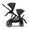 Детская коляска для двойни Cybex Gazelle S 2 в 1 BLK Moon Black