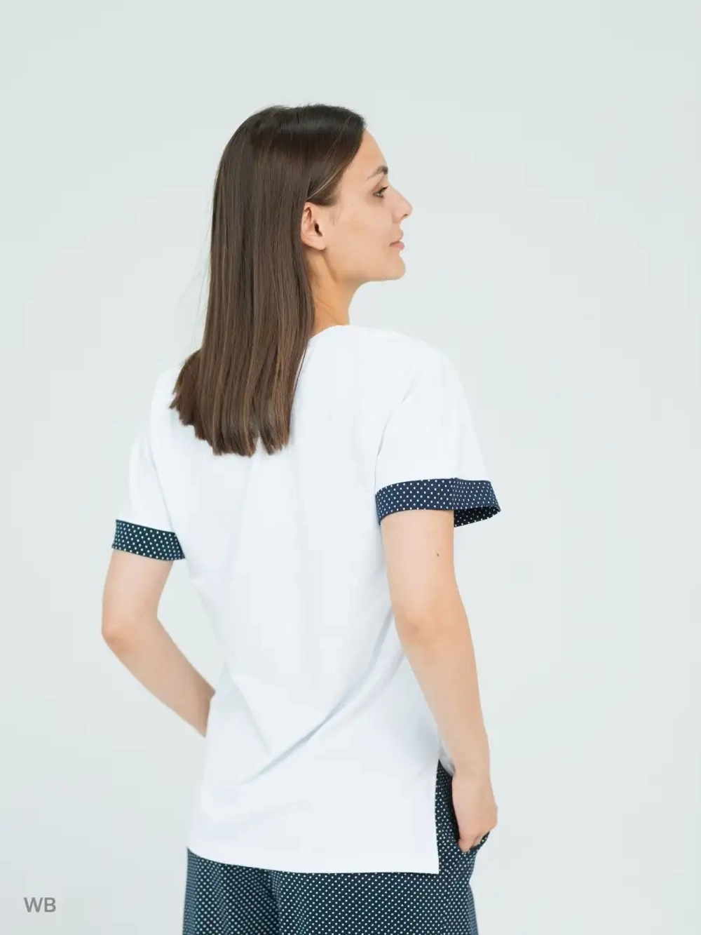 Костюм трикотажный оверсайз с широкими брюками