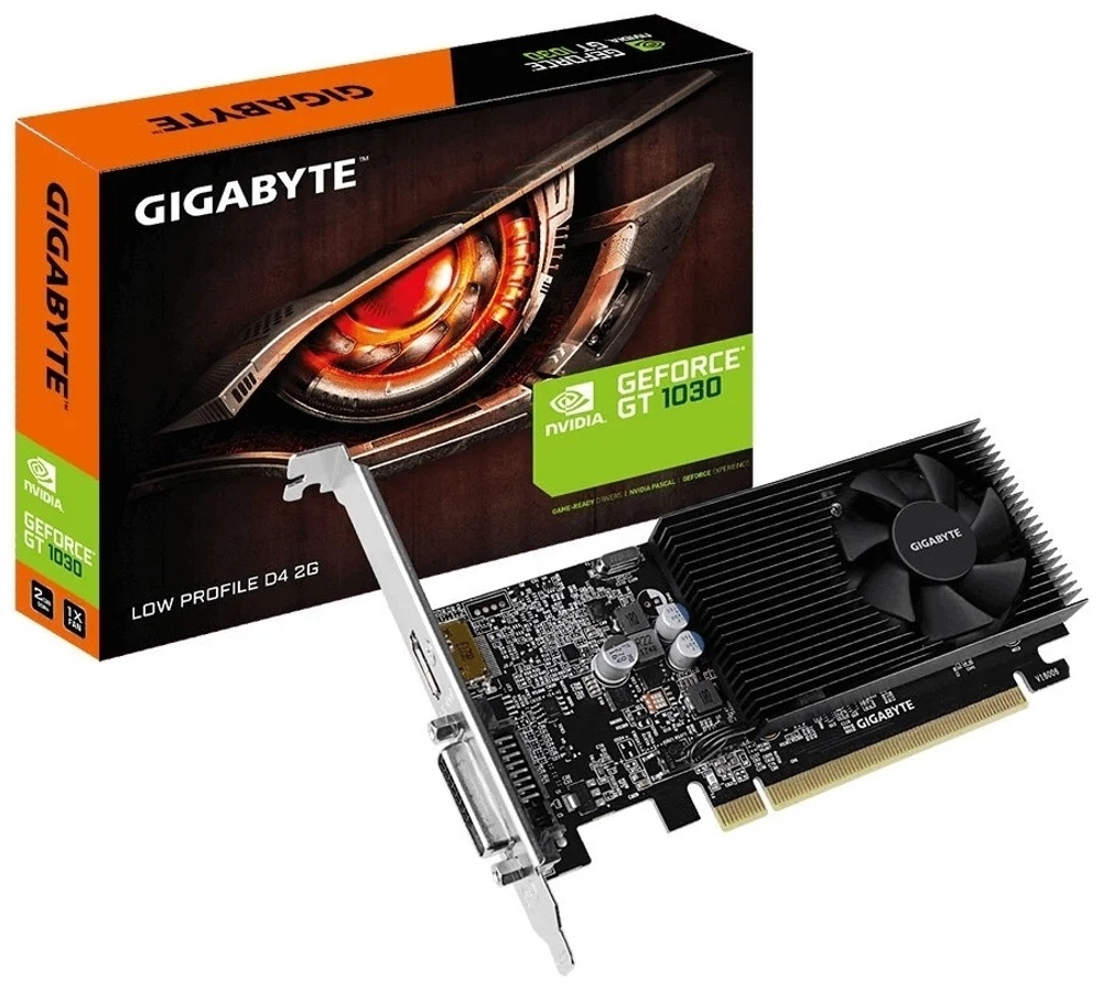 Видеокарта GIGABYTE GeForce GT 1030 Low Profile D4 2G GV-N1030D4-2GL 2Gb