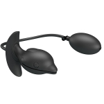 Черный анальный виброэспандер 10,6см Pretty Love Hanson BI-040161Q