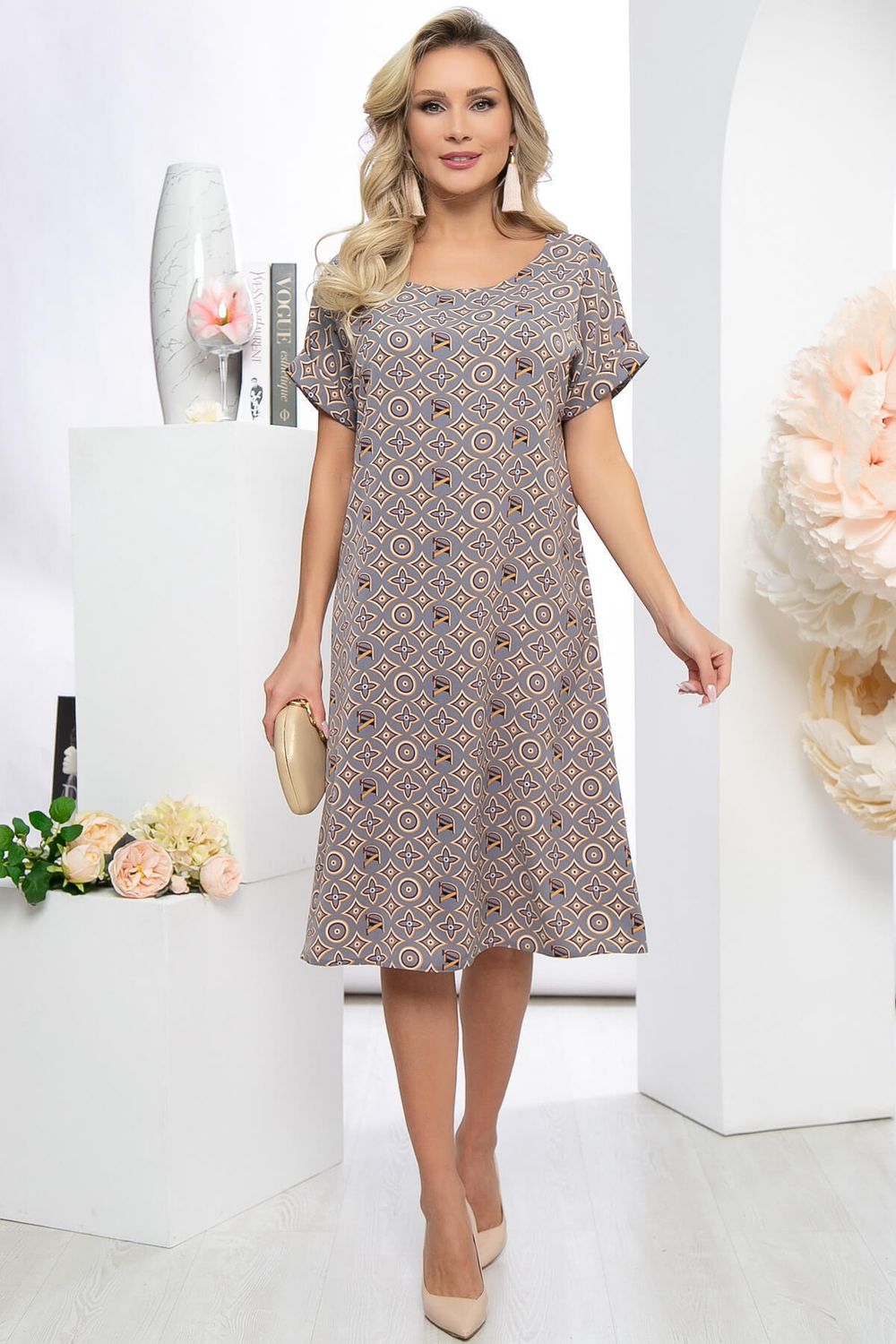 Платье "Бренди" (грей) П5542 LT Collection (Акция)