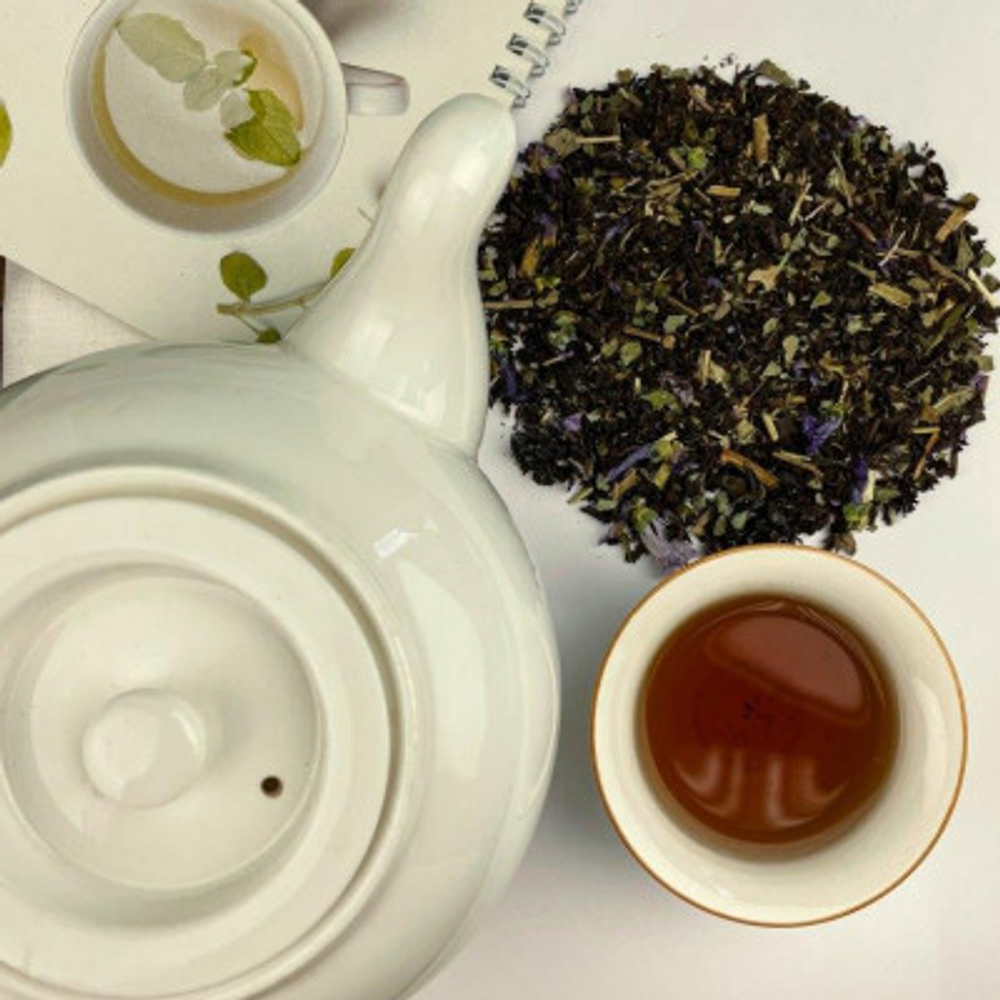 Черный чай BERRY-TEA  "Черничный йогурт" | 18гр под стакан | Эконом