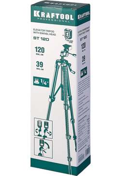 KRAFTOOL ST 120, элевационный штатив (34712)