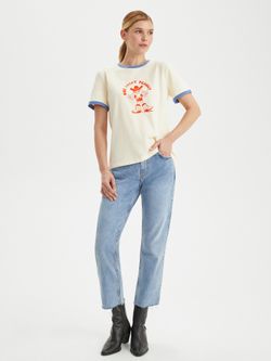 Женская футболка One Lucky Peanut - folly dot.