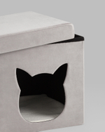 Пуф складной с ящиком Store Pet серый