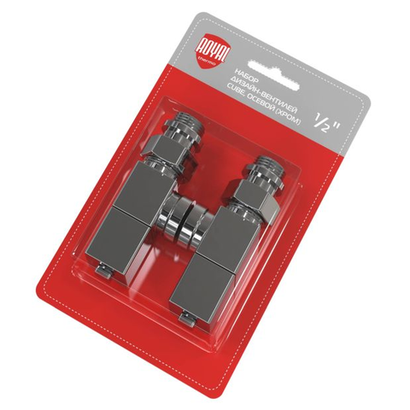 Набор дизайн-вентилей Royal Thermo CUBE, 1/2