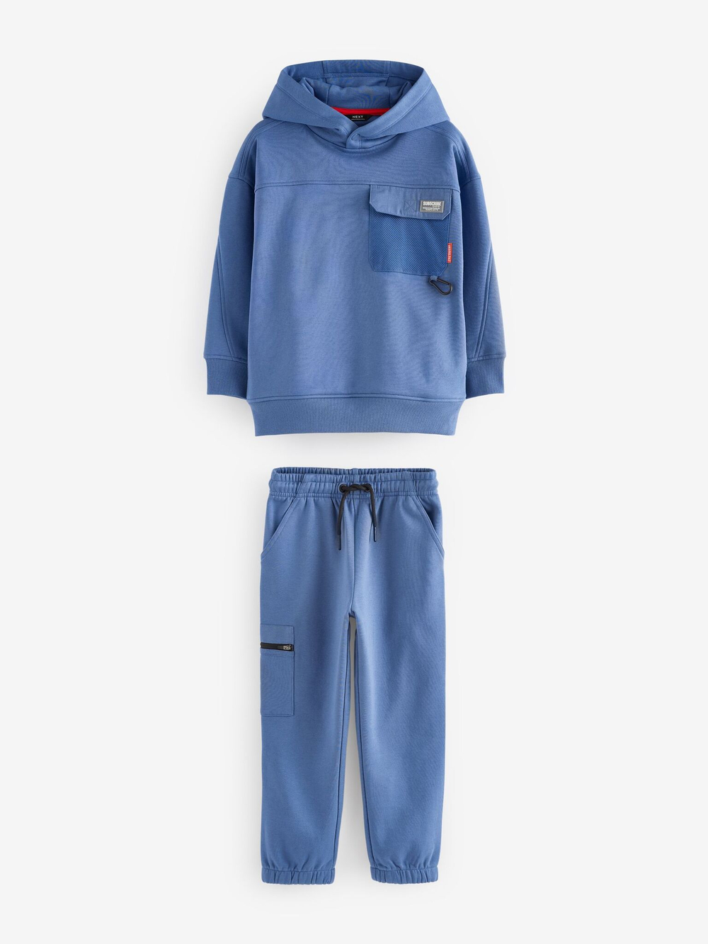 Толстовка с капюшоном и джоггеры в комплекте для мальчика Next B23-098, Синий