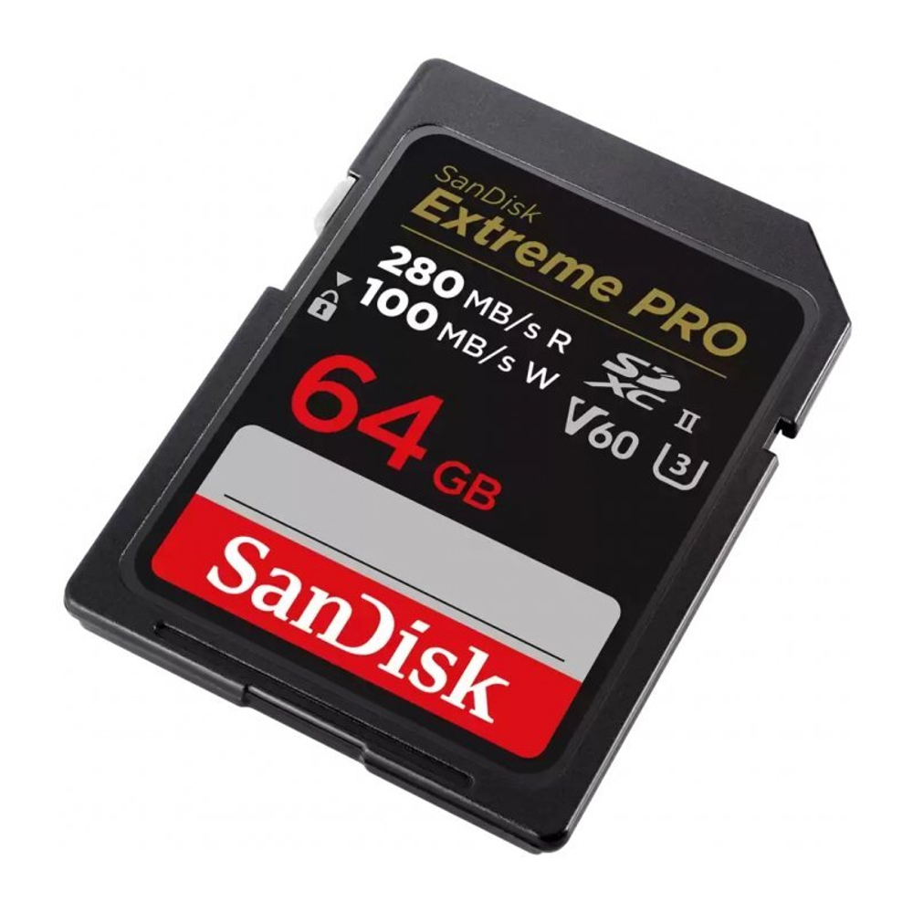 SanDisk SDXC 64Gb Extreme Pro V60 UHS-II U-3 R/W 280/100 MB/s