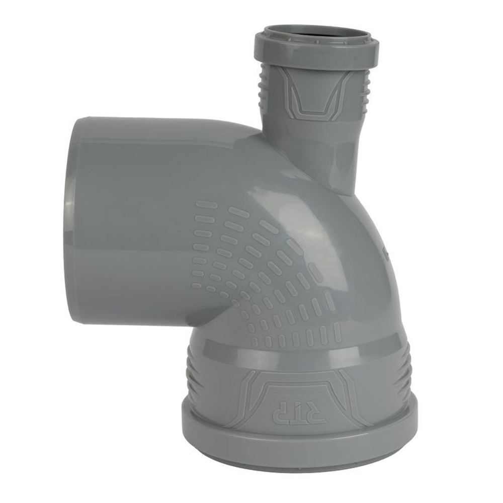 Отвод канализационный с фронтальным выходом тыл RTP 110х50 мм 90°
