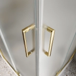 Душевой уголок BelBagno Luce A-2-90-P-ORO 90x90 стекло рифленое/профиль золото