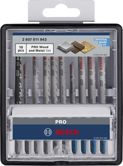 Набор пилок по дереву и металлу PRO Wood and Metal Set BOSCH 2607011943