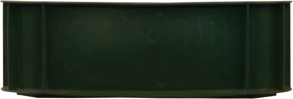 Ящик сплошной 430×330×110 мм, объем 12 л., арт.: 405, зелёный, код: 00433