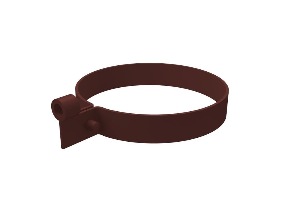 Хомут трубы ПВХ  Grand Line стандарт шоколадный