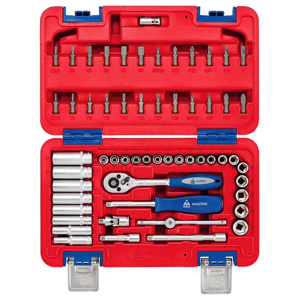 МАСТАК (01-057C) Набор инструментов универсальный, 57 предметов