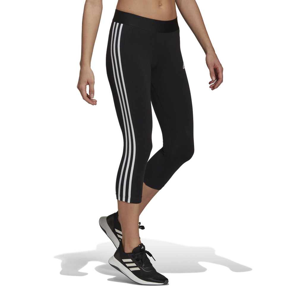 Женские теннисные брюки adidas 3 Stripes 34 Tight Women - Black, White