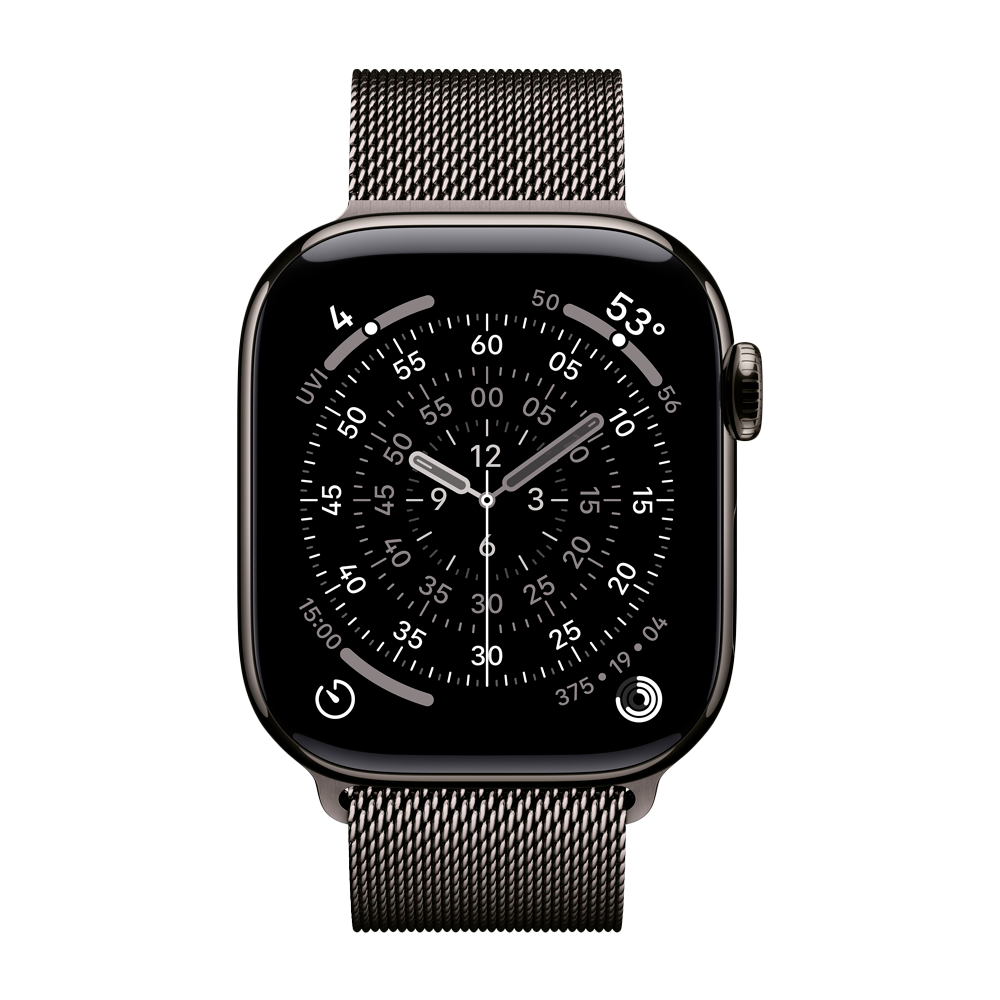Умные часы Apple Watch Series 11 GPS + Cellular, 42mm, Slate Titanium Case with Slate Milanese Loop