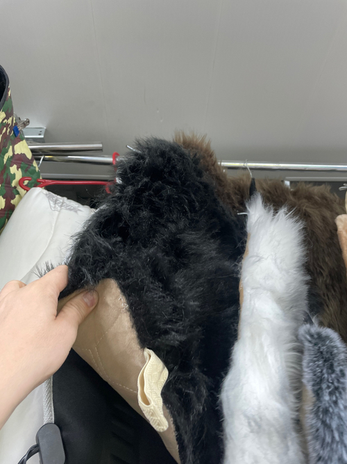 Подушка (Чёрный Буйвол) на сиденье из искусственного меха, накидка, длинный ворс (1 шт,.) =