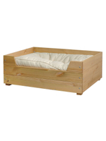 Лежанка домик для кошек и собак мелких и средних пород Вальди 78х58 см из массива сосны, прочный лежак для кошек и собак