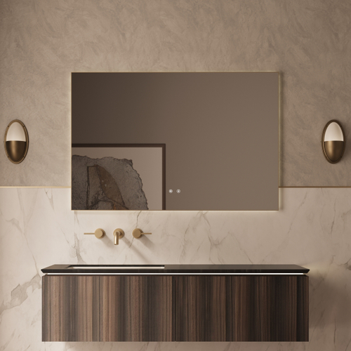 Тумба под раковину Vincea Luxe 1400 подвесная, 2 выкатных ящика soft close, натуральный орех