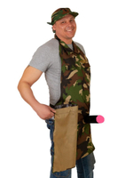 Фартук Танковые войска с фаллосом (Цвет: зеленый камуфляж)