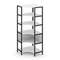 Shelf System Односекционный угловой стеллаж пятиярусный SN.STMU-511 Белый/Металл Черный 810*810*1980