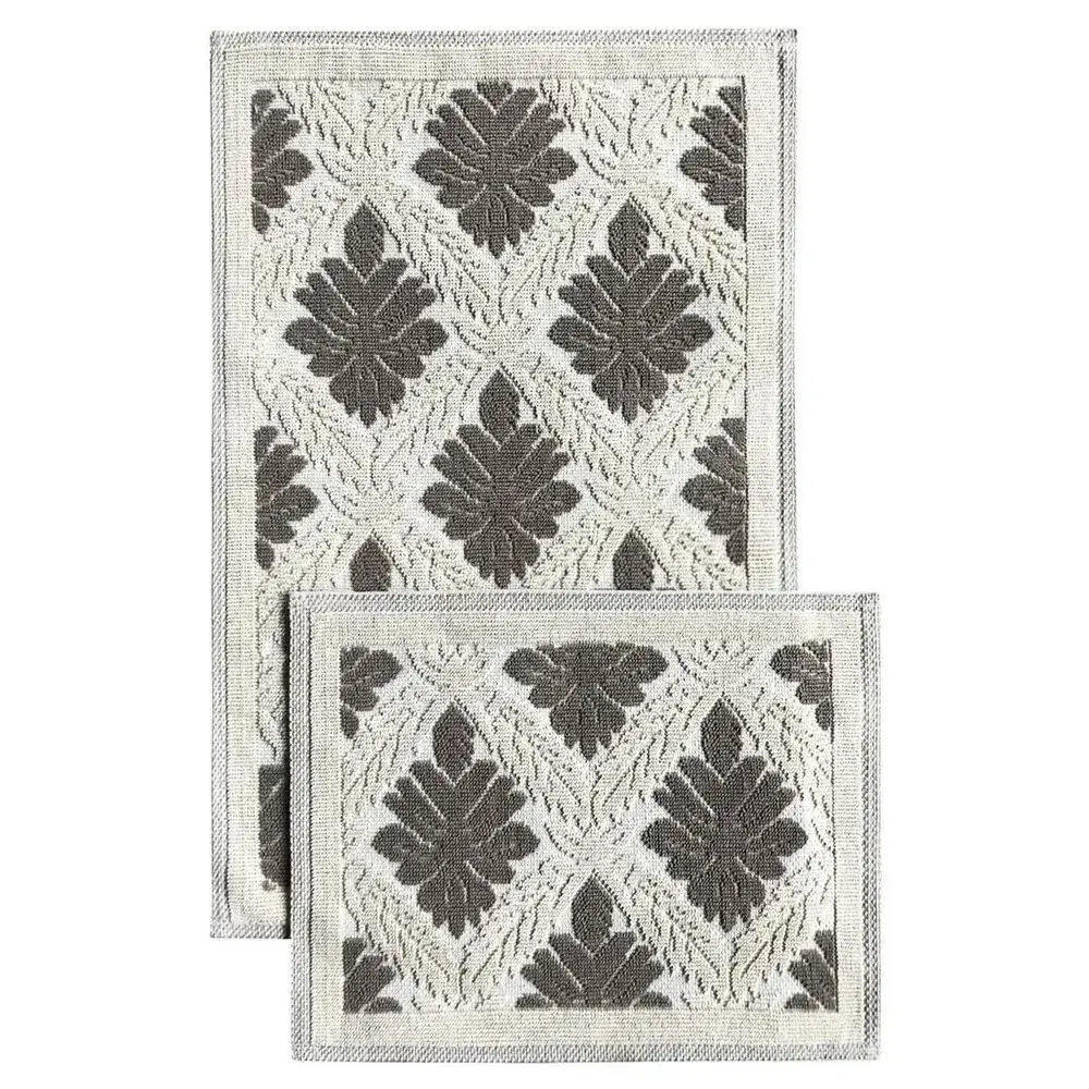 Комплект из 2 ковриков Pamuklu (хлопок), 60(60х50), 1242 кремовый-бежевый