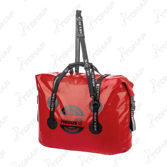 Гермосумка 80л (ПВХ, красный/черный) (HS-GS-80-RB) Helios