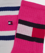 Носки 2 пары flag Tommy Hilfiger - розовый(394020001)