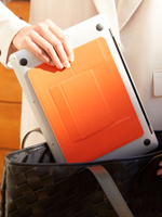 Клейкая подставка под ноутбук "MOFT Airflow Laptop Stand" l Здоровая осанка l Толщина 5 мм l Оранжевая