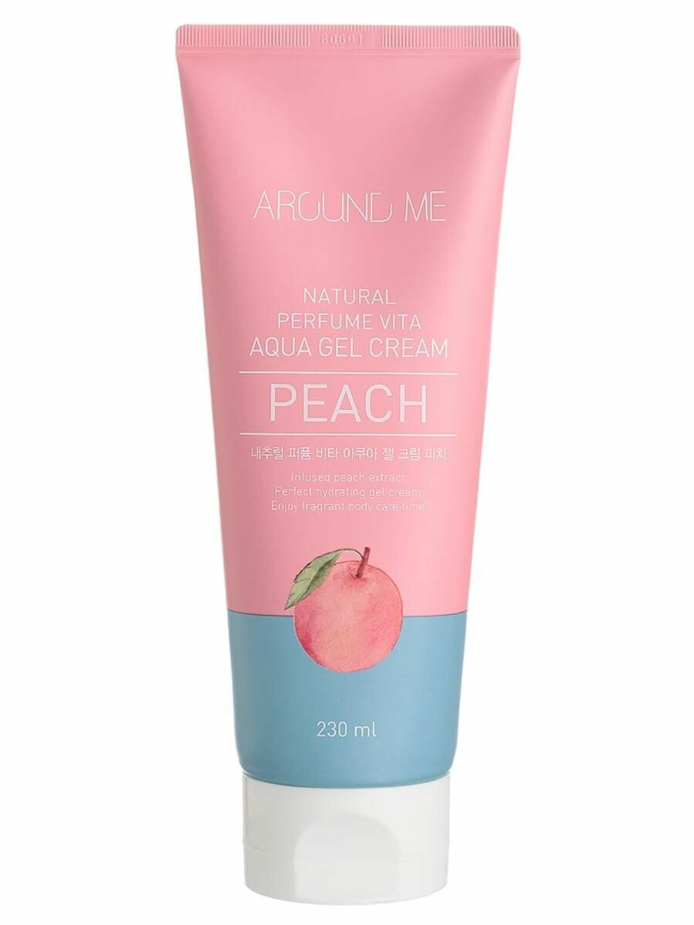 Крем-гель для тела с экстрактом персика AROUND ME Natural Perfume Vita Aqua Gel Cream Peach , 230 мл, WELCOS