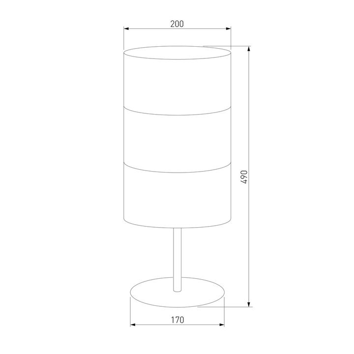 Настольная лампа TK Lighting 5059 Bogart White