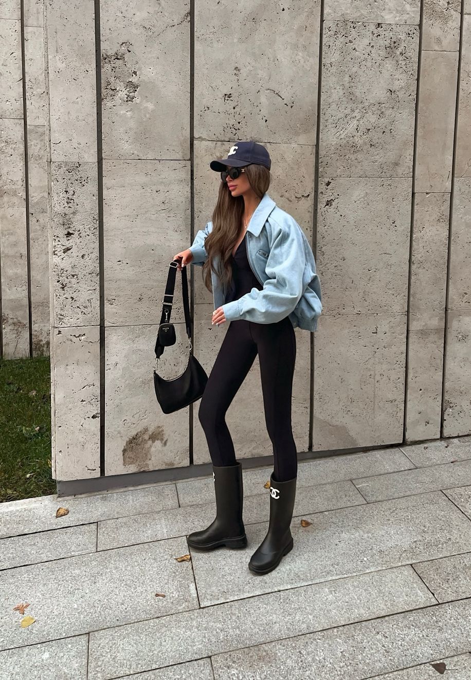 Удлинённый бомбер DENIM