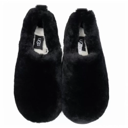 UGG Hailey Fluff Slippers Black