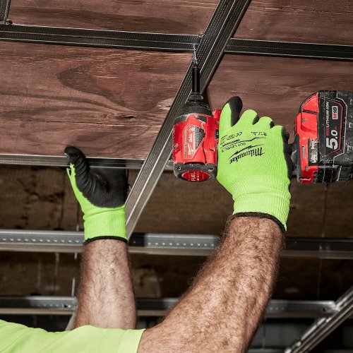 Перчатки сигнальные Milwaukee с уровнем сопротивления порезам 3 размер 11 (XXL)