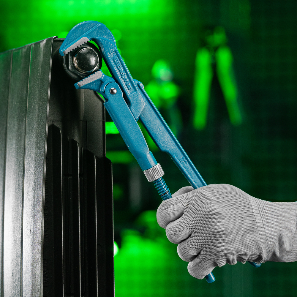 Ключ трубный рычажный №1, 1", литой, тип "L" Сибртех